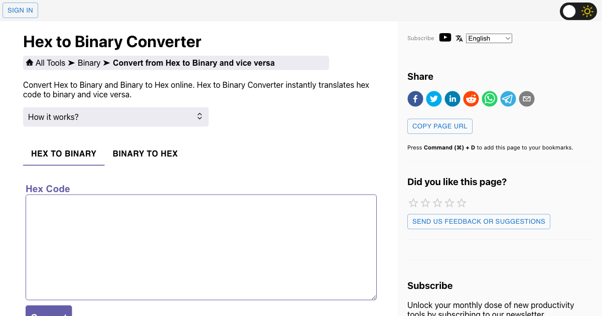 hex-to-binary-converter